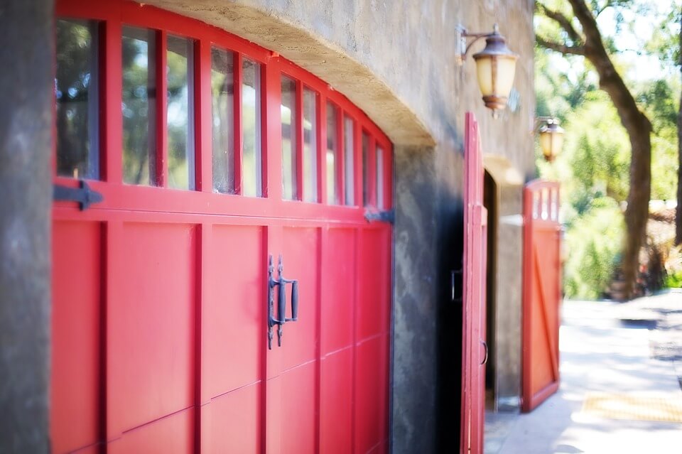 Garage Door Safety Red Door